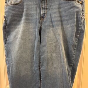 Talbots 18W Casual Blue Denim Jeans Pedal Pushers